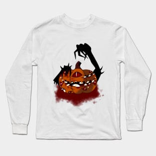 scary pumpkin Long Sleeve T-Shirt